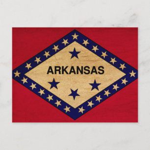 Postal Bandera de Arkansas