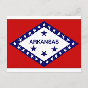 Postal Bandera de Arkansas de Estados Unidos