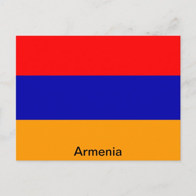 Postal Bandera de Armenia (Anverso)