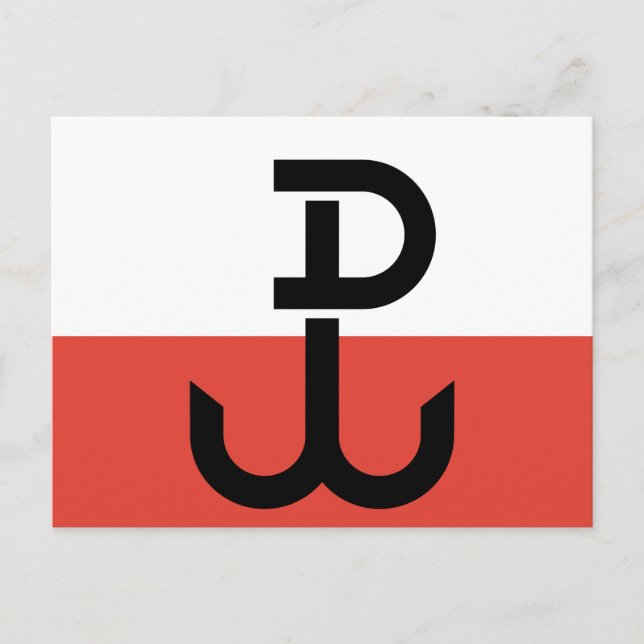 Postal Bandera de Armia Krajowa (Anverso)