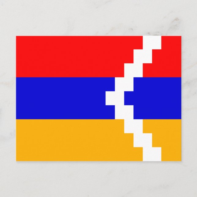 Postal Bandera de Artsakh (Nagorno-Karabakh) (Anverso)