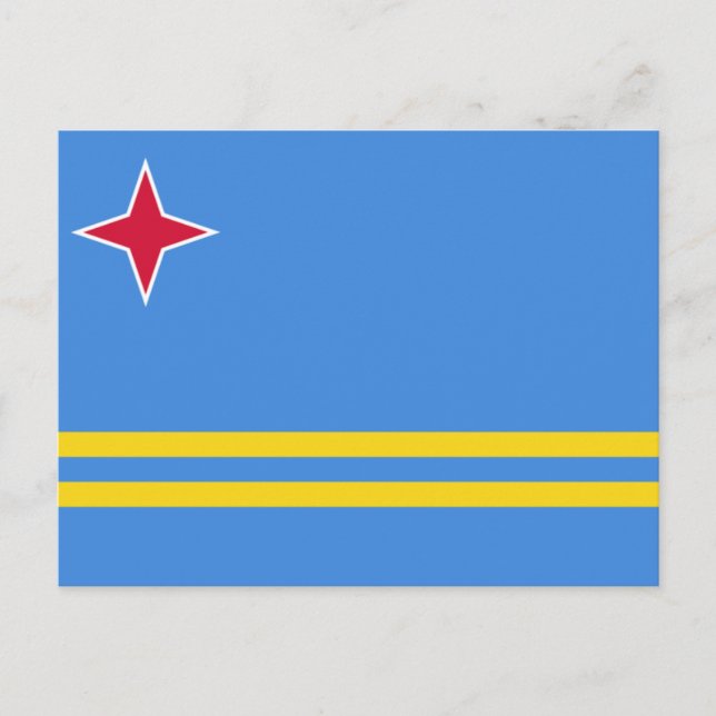 Postal Bandera de Aruba (Anverso)