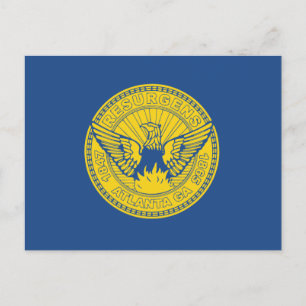 Postal Bandera de Atlanta, Georgia