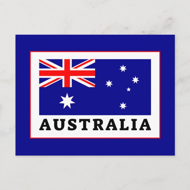 Postal Bandera de Australia (Anverso)