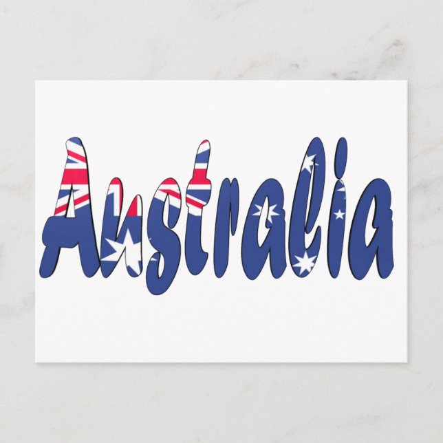Postal Bandera de Australia (Anverso)