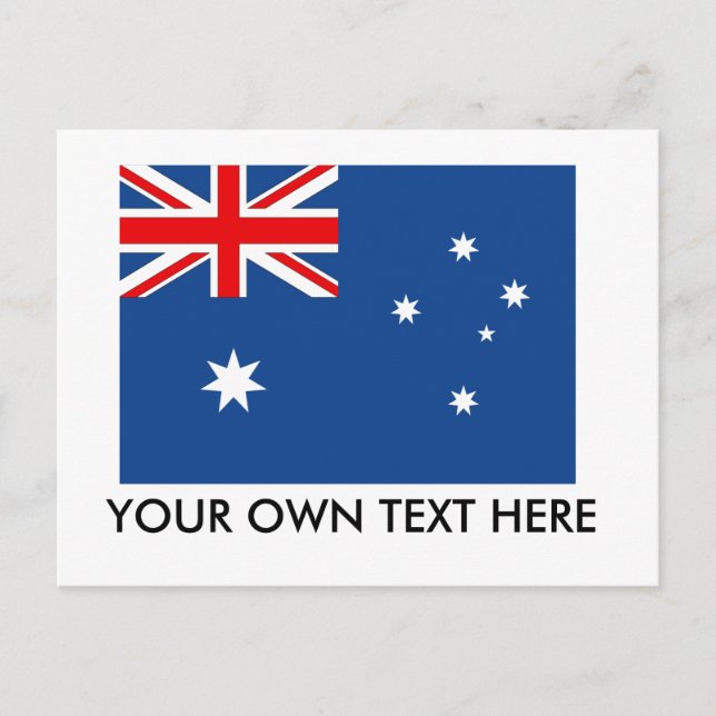 Postal Bandera de Australia (Anverso)