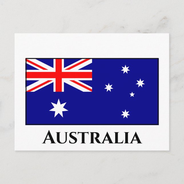 Postal Bandera de Australia (Australia) (Anverso)