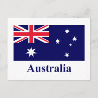 Bandera de Australia con nombre