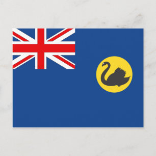 Postal Bandera de Australia Occidental