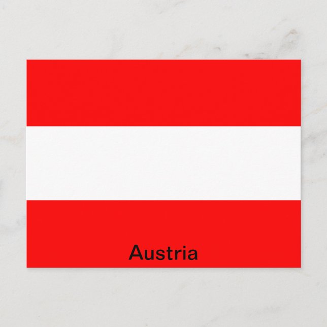 Postal Bandera de Austria (Anverso)