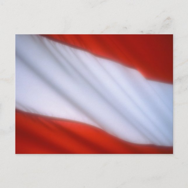 POSTAL BANDERA DE AUSTRIA (Anverso)