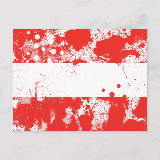Postal Bandera de Austria (Anverso)