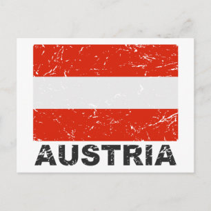 Postal Bandera de Austria Vintage