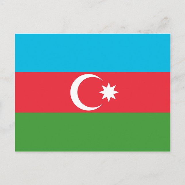 Postal Bandera de Azerbaiyán (Anverso)