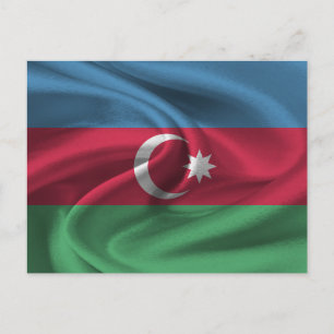 Postal Bandera de Azerbaiyán