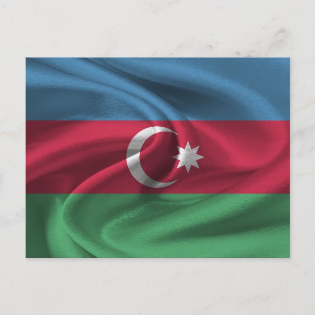Postal Bandera de Azerbaiyán (Anverso)