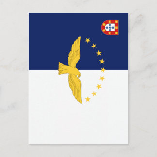 Postal Bandera de Azores (Portugal)