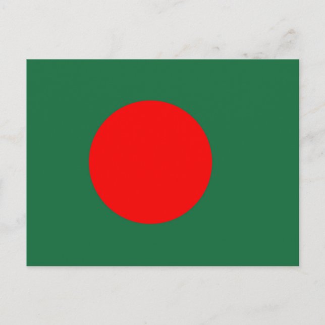 Postal Bandera de Bangladesh (Anverso)