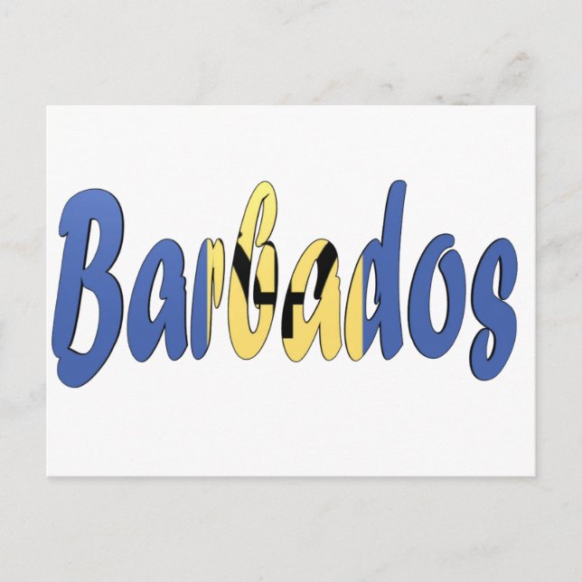 Postal Bandera de Barbados (Anverso)