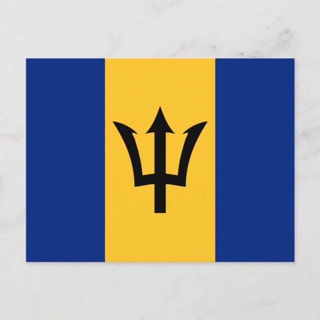 Postal Bandera de Barbados (Anverso)