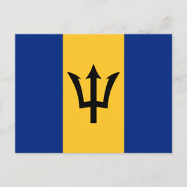 Postal Bandera de Barbados, bandera de Barbados