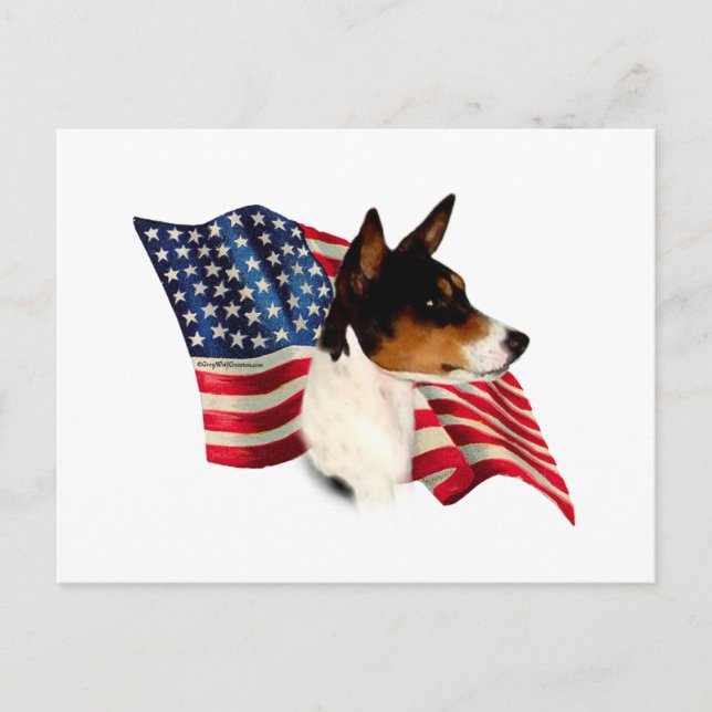 Postal Bandera de Basenji (Anverso)