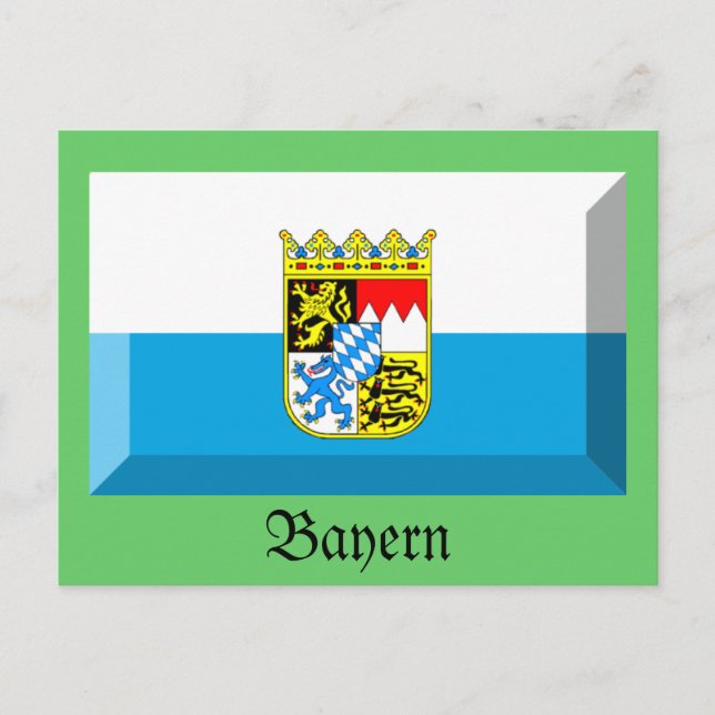 Postal Bandera de Bayern (Anverso)
