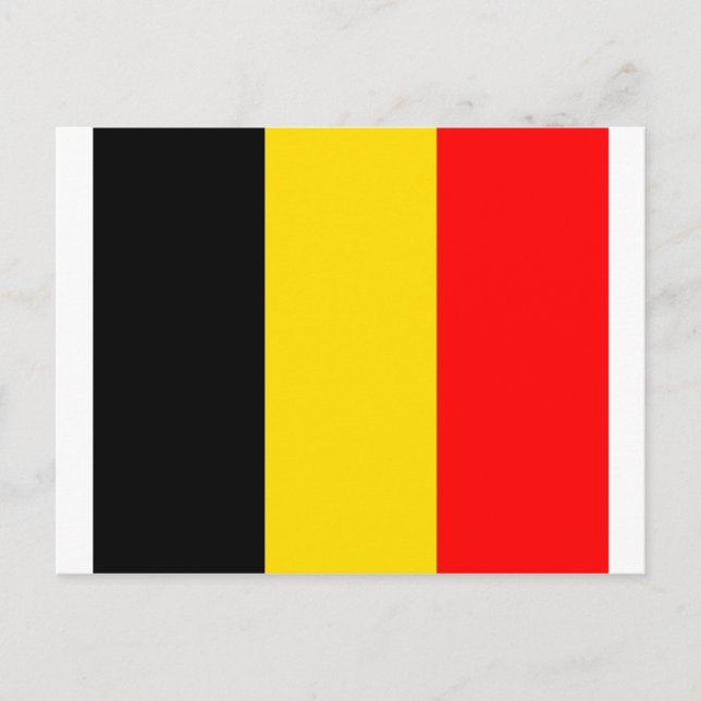 Postal Bandera de Bélgica (Anverso)
