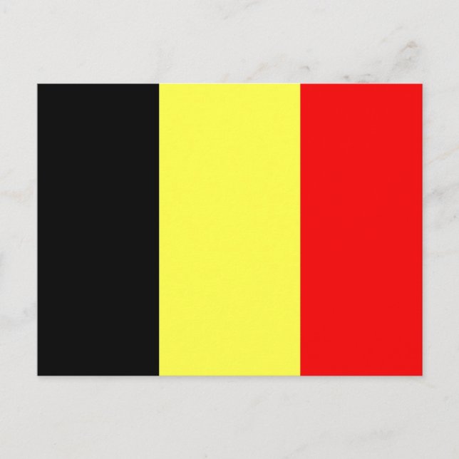 Postal Bandera de Bélgica (Anverso)