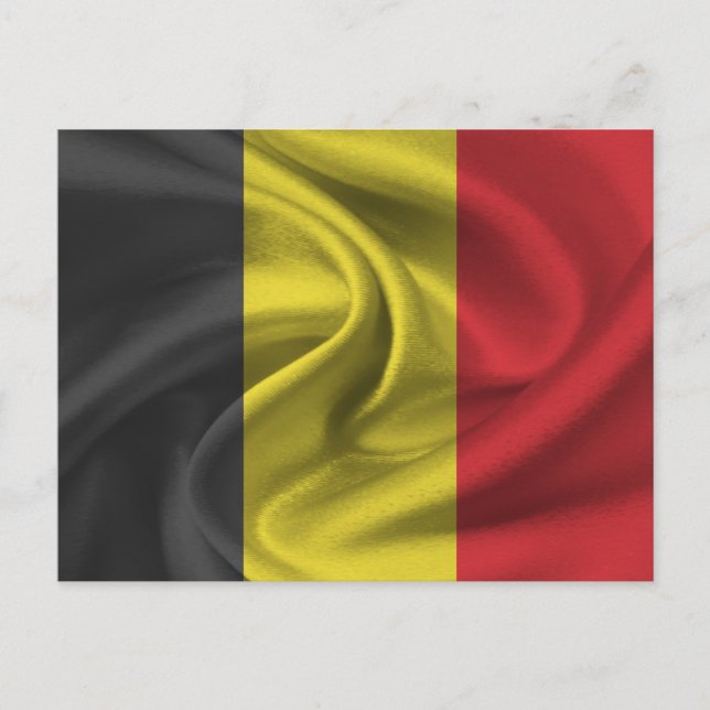 Postal Bandera de Bélgica (Anverso)