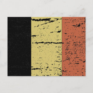 POSTAL BANDERA DE BÉLGICA