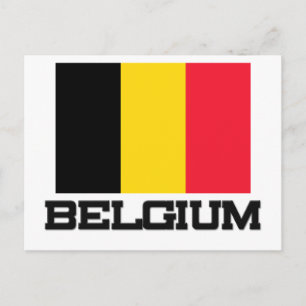 Postal Bandera de Bélgica