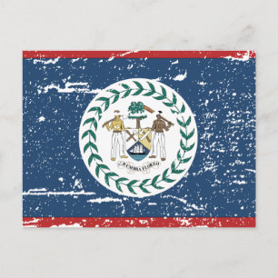 Postal Bandera de Belice de época