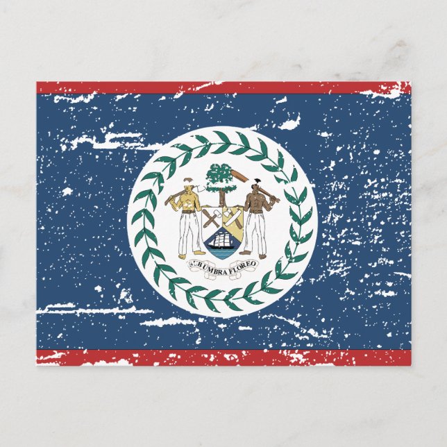 Postal Bandera de Belice de época (Anverso)