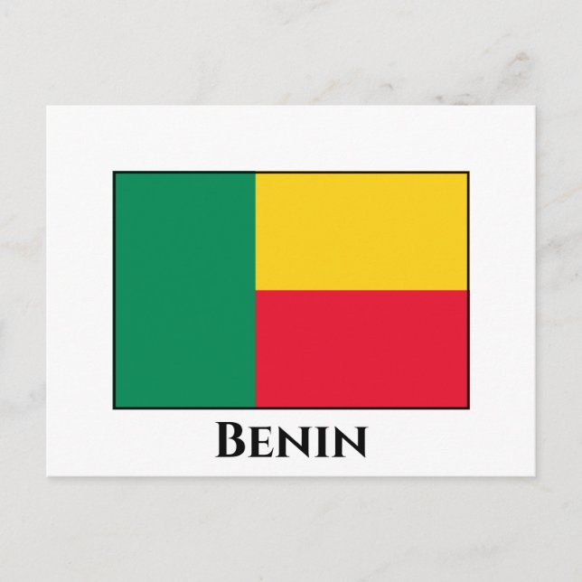 Postal Bandera de Benín (Anverso)