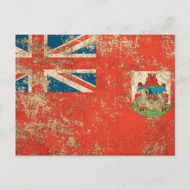 Postal Bandera de Bermudas de edad avanzada (Anverso)
