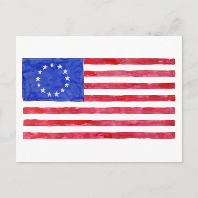 Postal Bandera de Betsy Ross (Anverso)