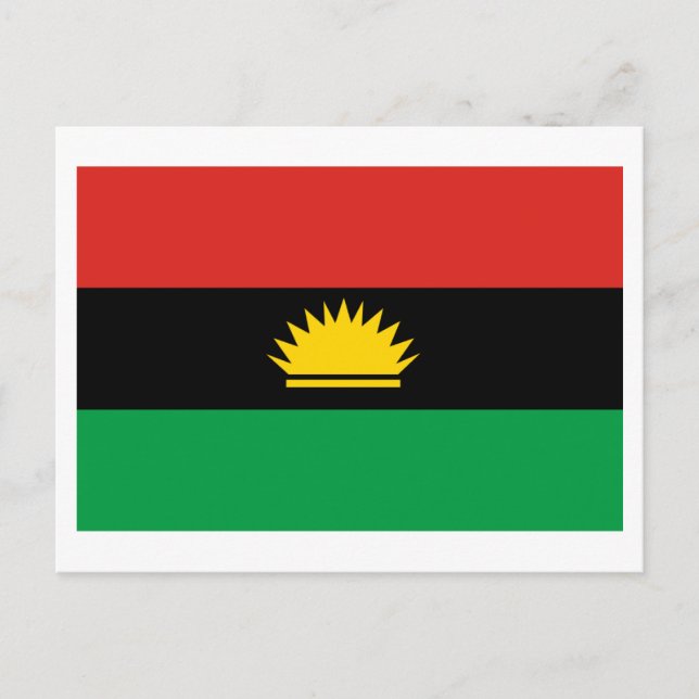 Postal Bandera de Biafra (1967-1970) (Anverso)