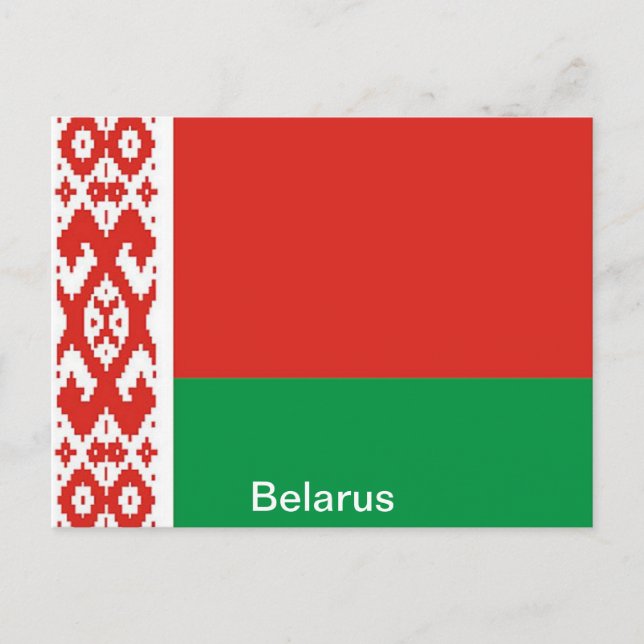 Postal Bandera de Bielorrusia (Anverso)