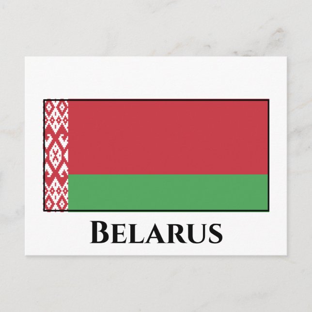 Postal Bandera de Bielorrusia (Anverso)