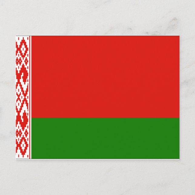 Postal Bandera de Bielorrusia (Anverso)