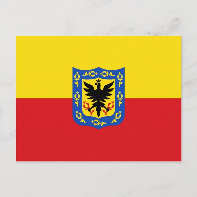 Postal Bandera de Bogotá, Colombia (Anverso)