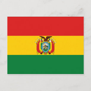 Postal Bandera de Bolivia