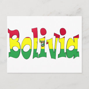 Postal Bandera de Bolivia