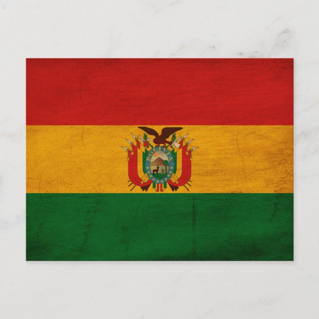 Postal Bandera de Bolivia (Anverso)