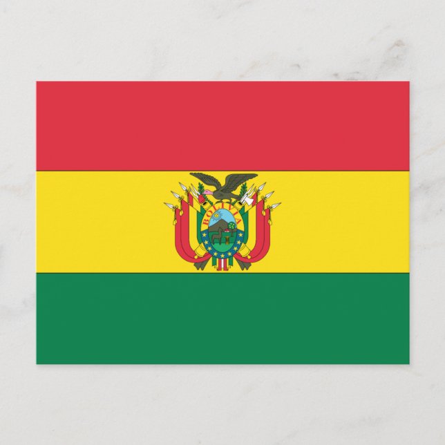Postal Bandera de Bolivia (Anverso)
