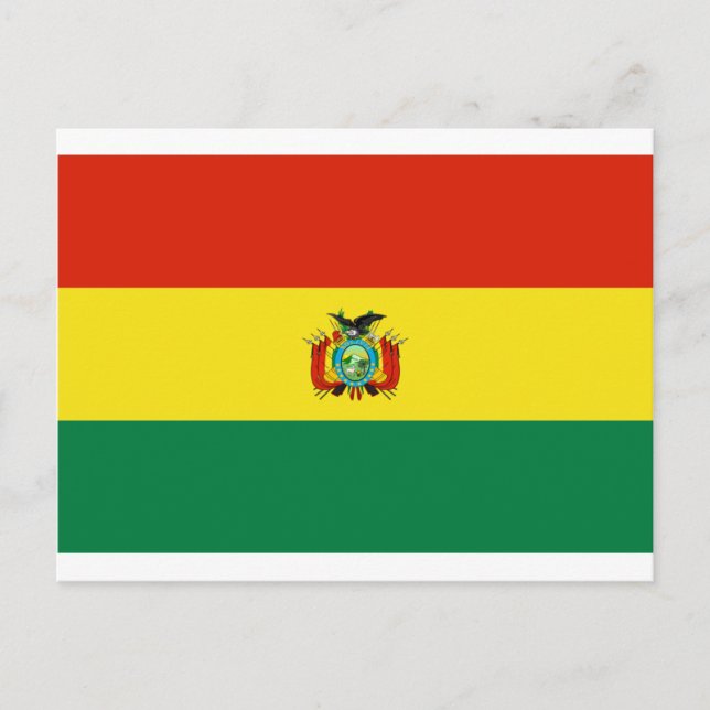 Postal Bandera de Bolivia BO (Anverso)