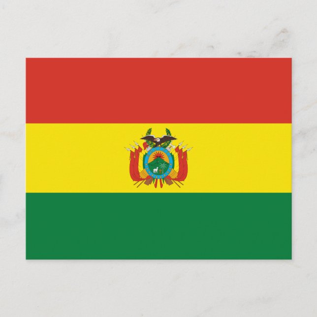 Postal Bandera de Bolivia Patriótica (Anverso)