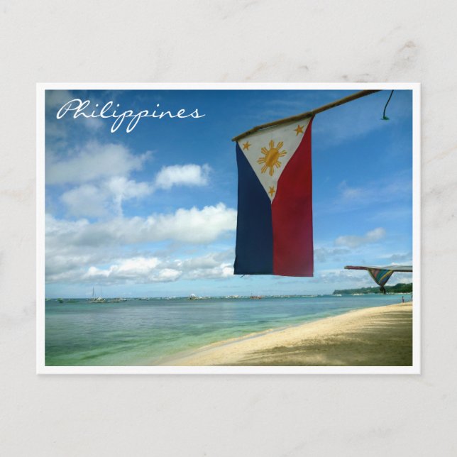Postal bandera de boracay (Anverso)