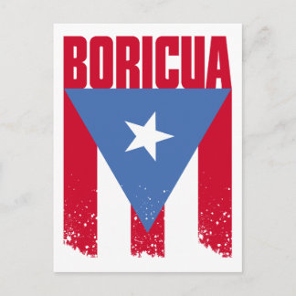 Postal Bandera de Boricua